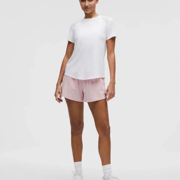 NWT LULULEMON ATHLETICA PACE RIVAL HIGH-RISE SHORT 3” PINK HAZE 4 - Picture 5 of 12